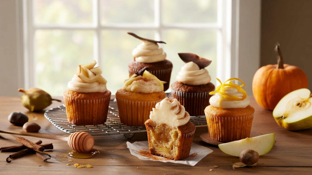 Your autumn bake-off starts here: 5 ultra-soft cupcakes, 180 g flour, 20 minutes, will you bite?