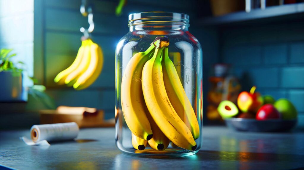 Your bananas, your money: can a £0 glass jar and 12°C storage keep them yellow for 16 days?