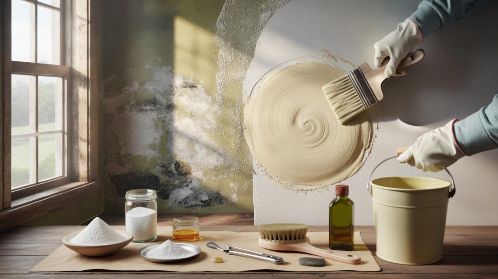 Your damp walls in 48 hours: 4 natural ingredients you already own, a £12 fix that stops mould odour