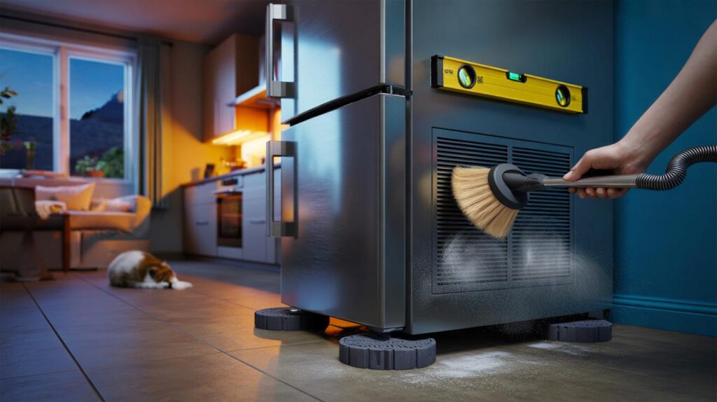 Your fridge roaring at night? 7 quick fixes and a 5 cm rule to cut noise to 35 dB and save £68