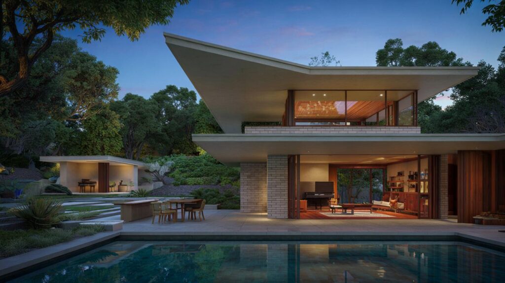 Your inside look at Diane Keaton’s Lloyd Wright home: 5 beds, 4,400 sq ft, once $10.4m—would you?