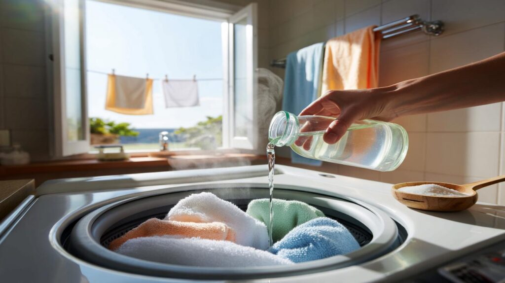 Your towels still smell after washing? the 60°C wash, 1 cup of vinegar and 4 habits you need now