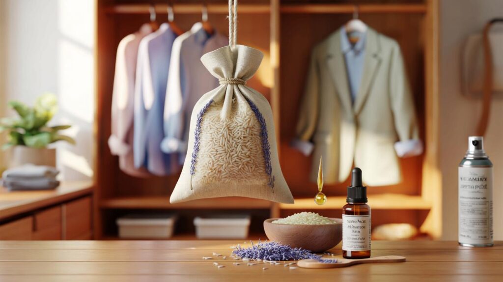 Your wardrobe smells? Try 60g rice sachets cutting 95% of odours in 24 hours: will you ditch sprays