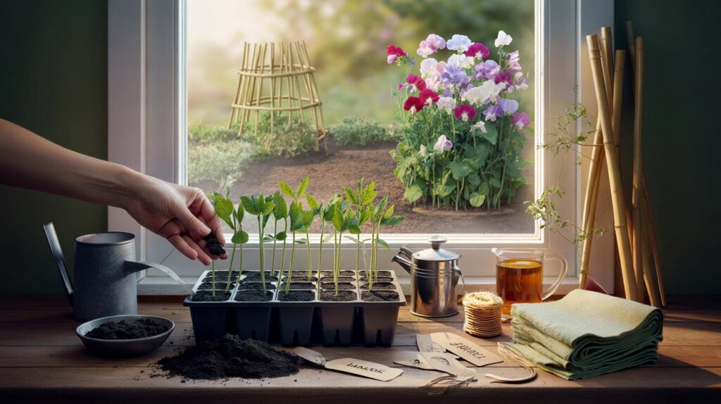 You’ve got 15 minutes this October: grow sweet peas now for 120 days of colour by spring 2026